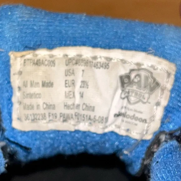 Nickelodeon Boys Paw Patrol Light Up Sneakers Toddler Size 7 - Picture 8 of 11